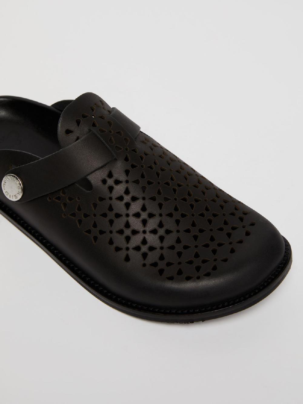 Weekend Sabot in pelle laserata Shopping online