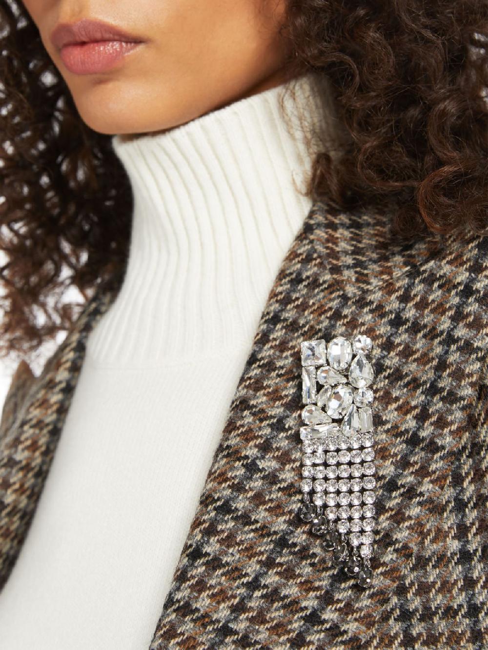 Weekend Spilla in metallo e strass Offerta San Valentino