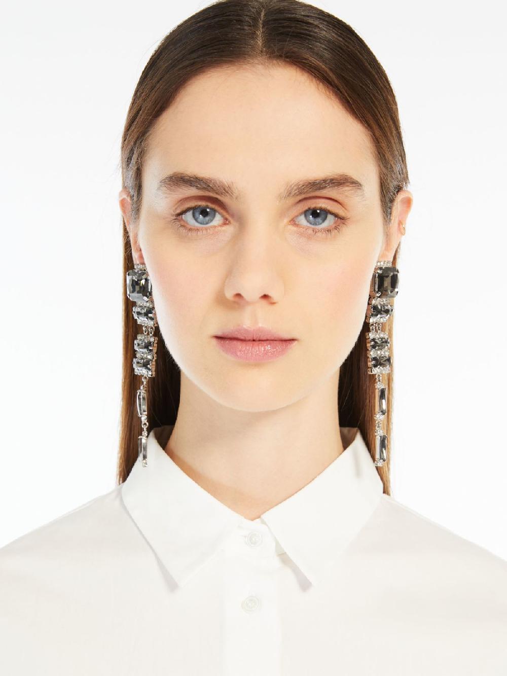 Weekend Orecchini pendenti con strass Sconto