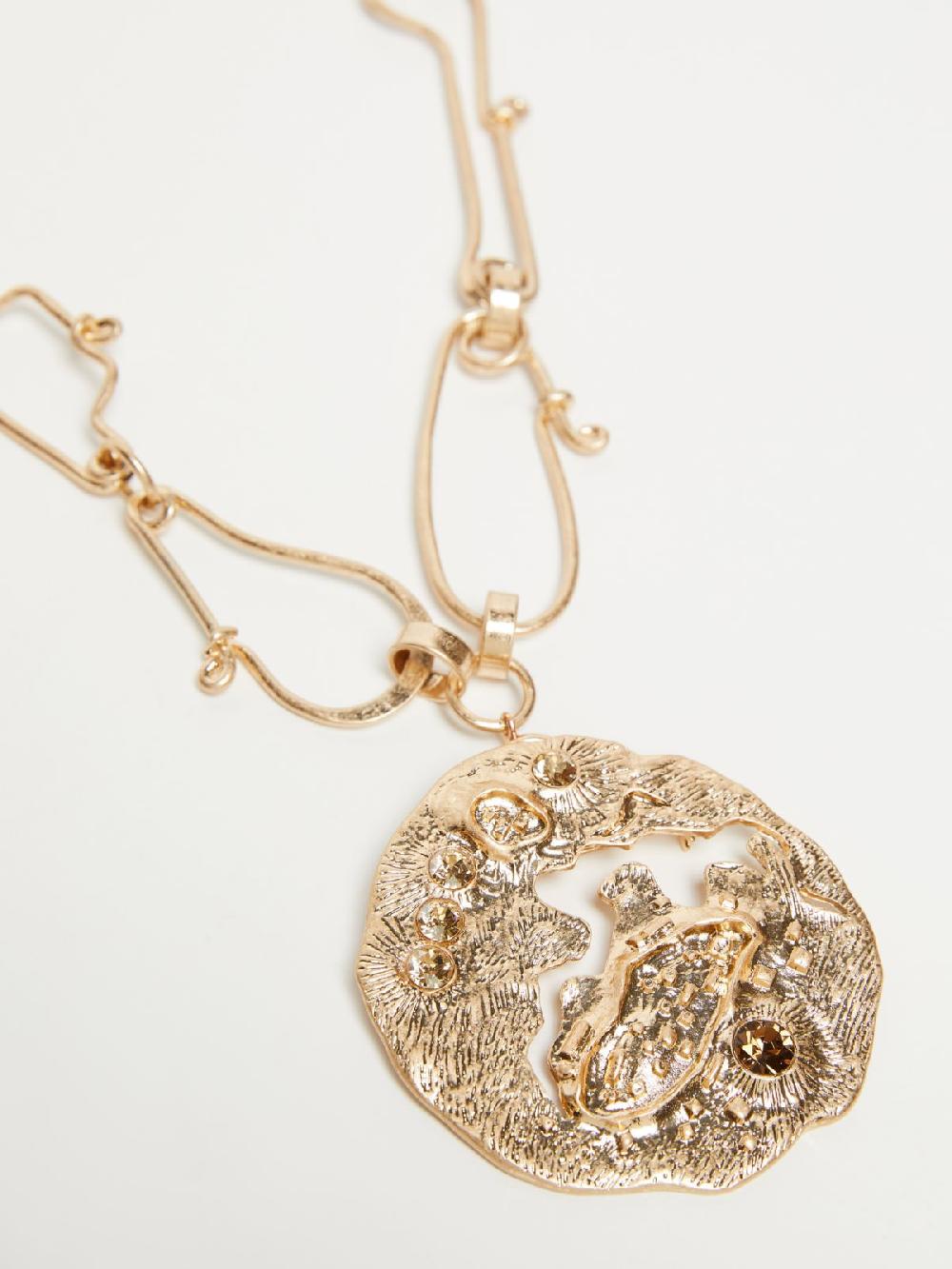 Weekend Collana in metallo con spilla Italia