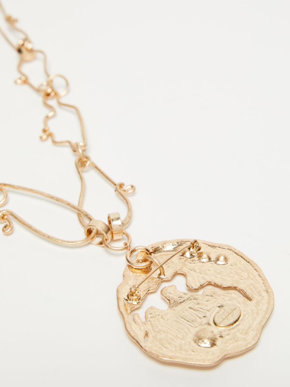 Weekend Collana in metallo con spilla Italia