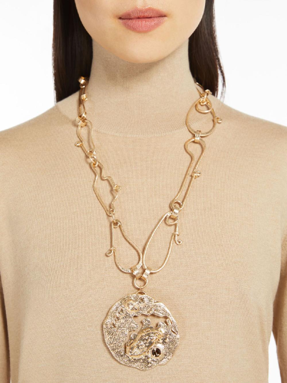 Weekend Collana in metallo con spilla Italia