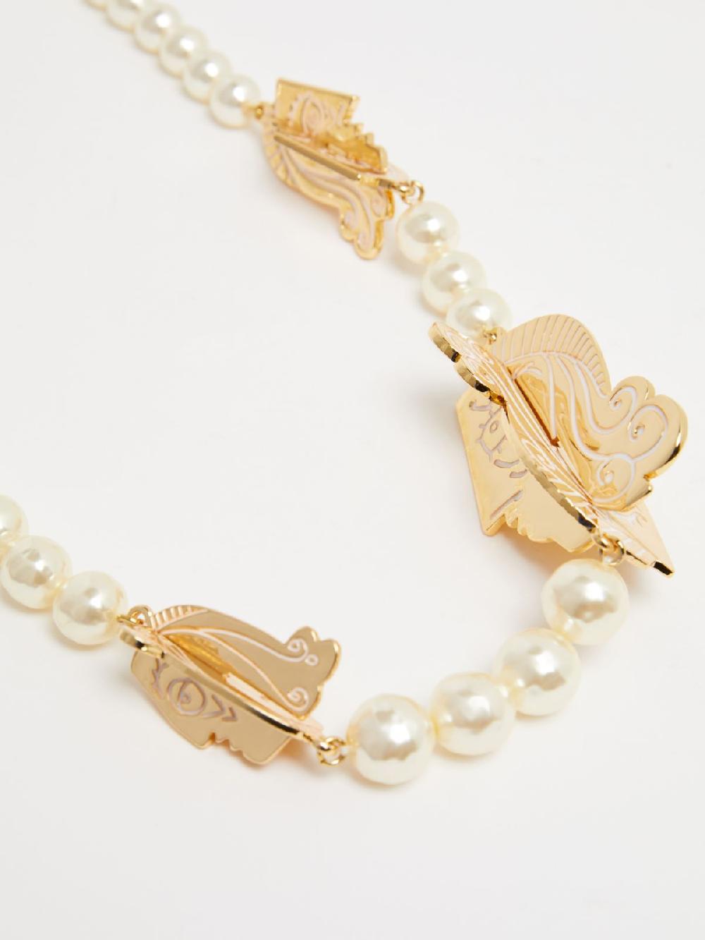 Weekend Collana cubista con perle 2025