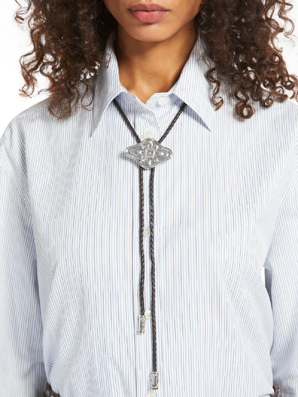 Weekend Collana bolo in tessuto spalmato Nuovo
