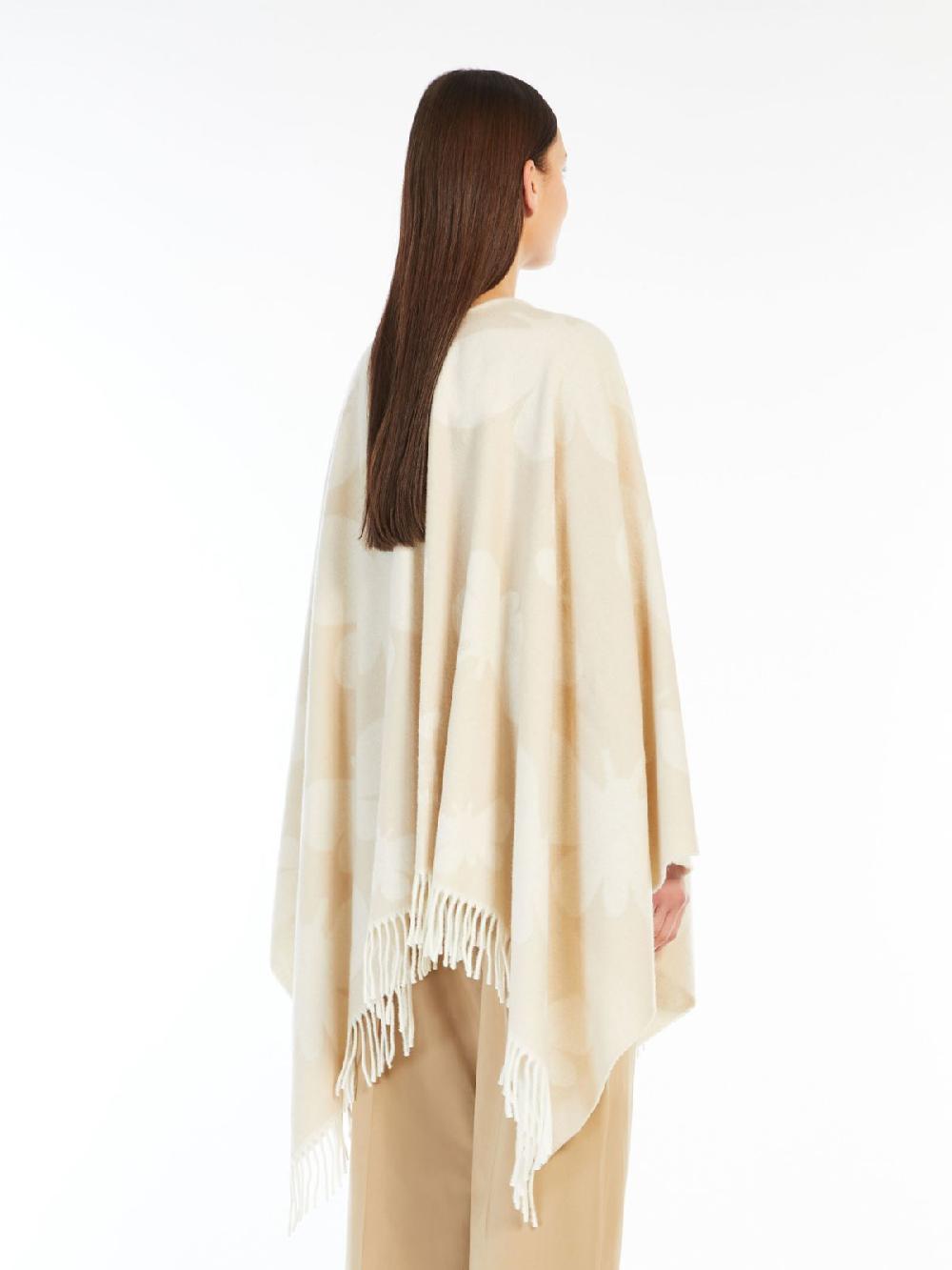 Weekend Poncho in lana jacquard Economico