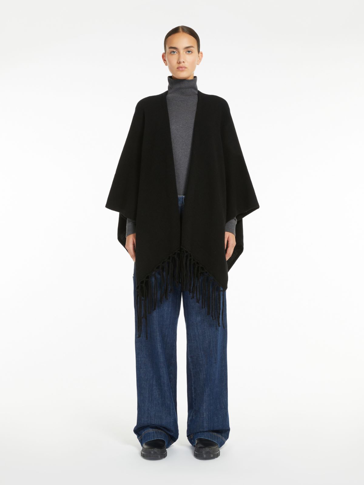 Weekend Poncho in pura lana Hotsell