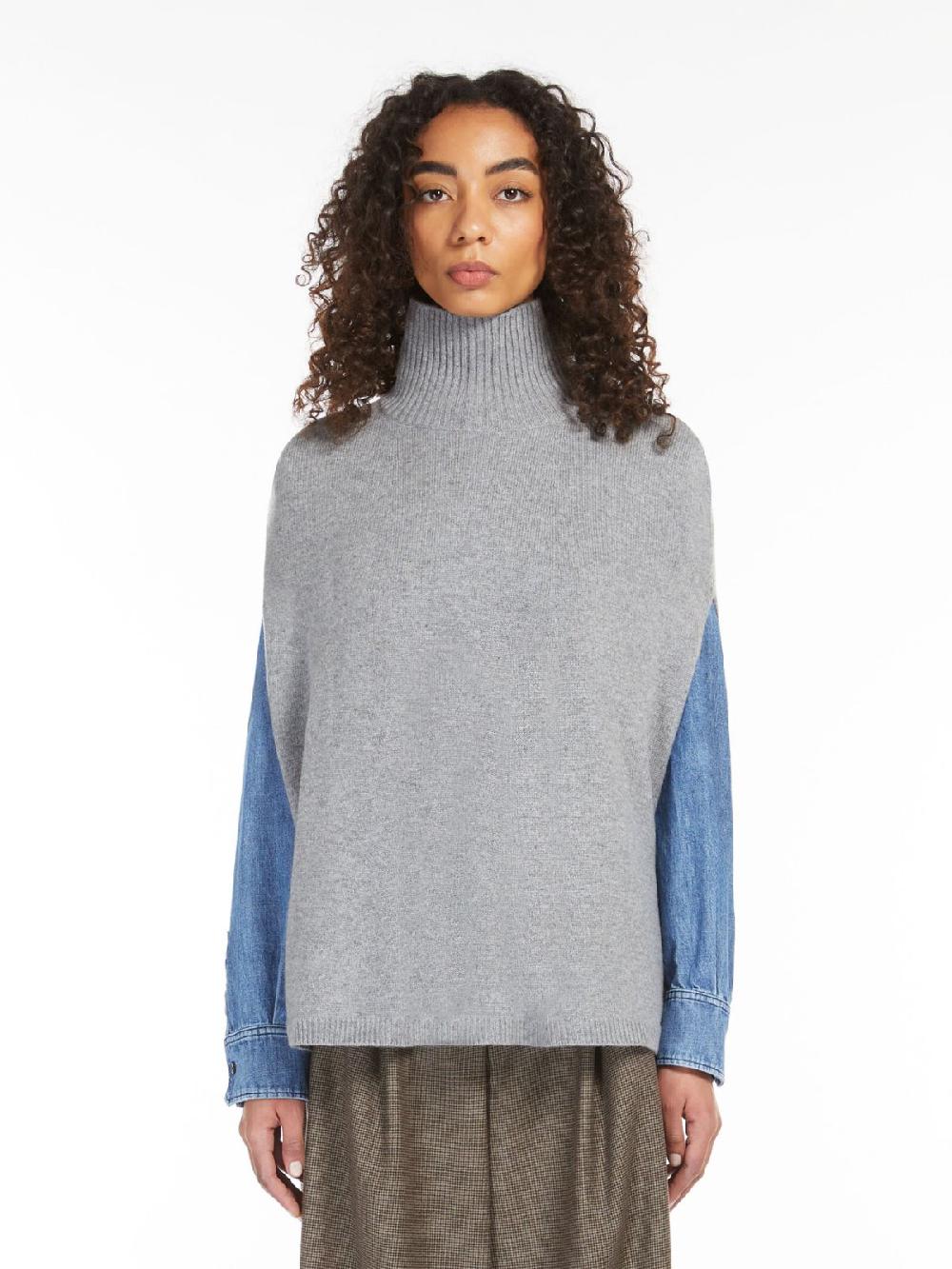 Weekend Poncho dolcevita in cachemire Vendita Economica