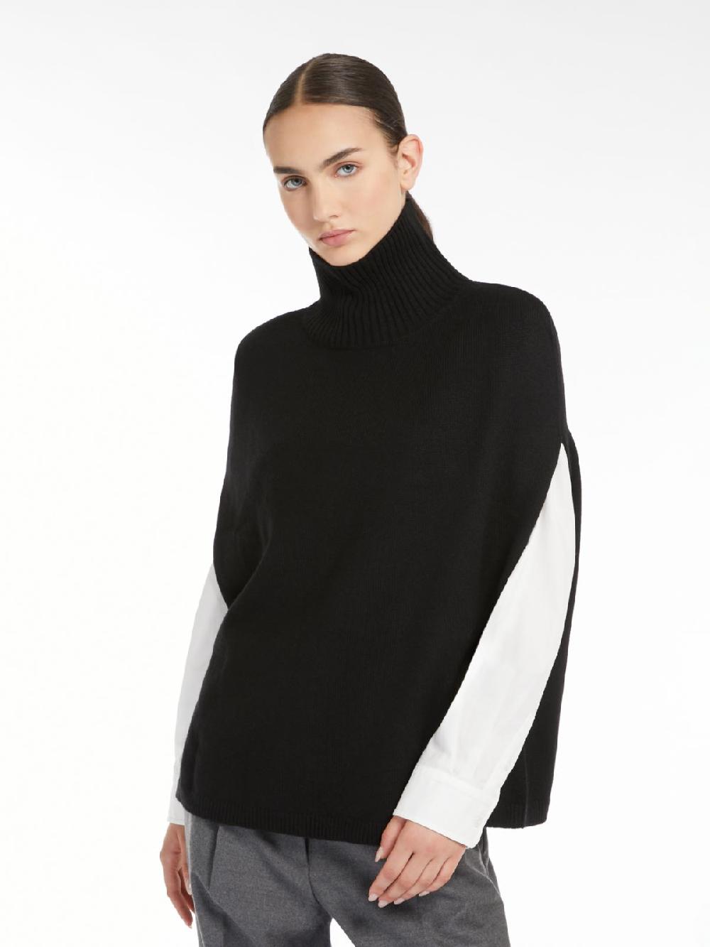 Weekend Poncho dolcevita in cachemire Saldi Di Fabbrica