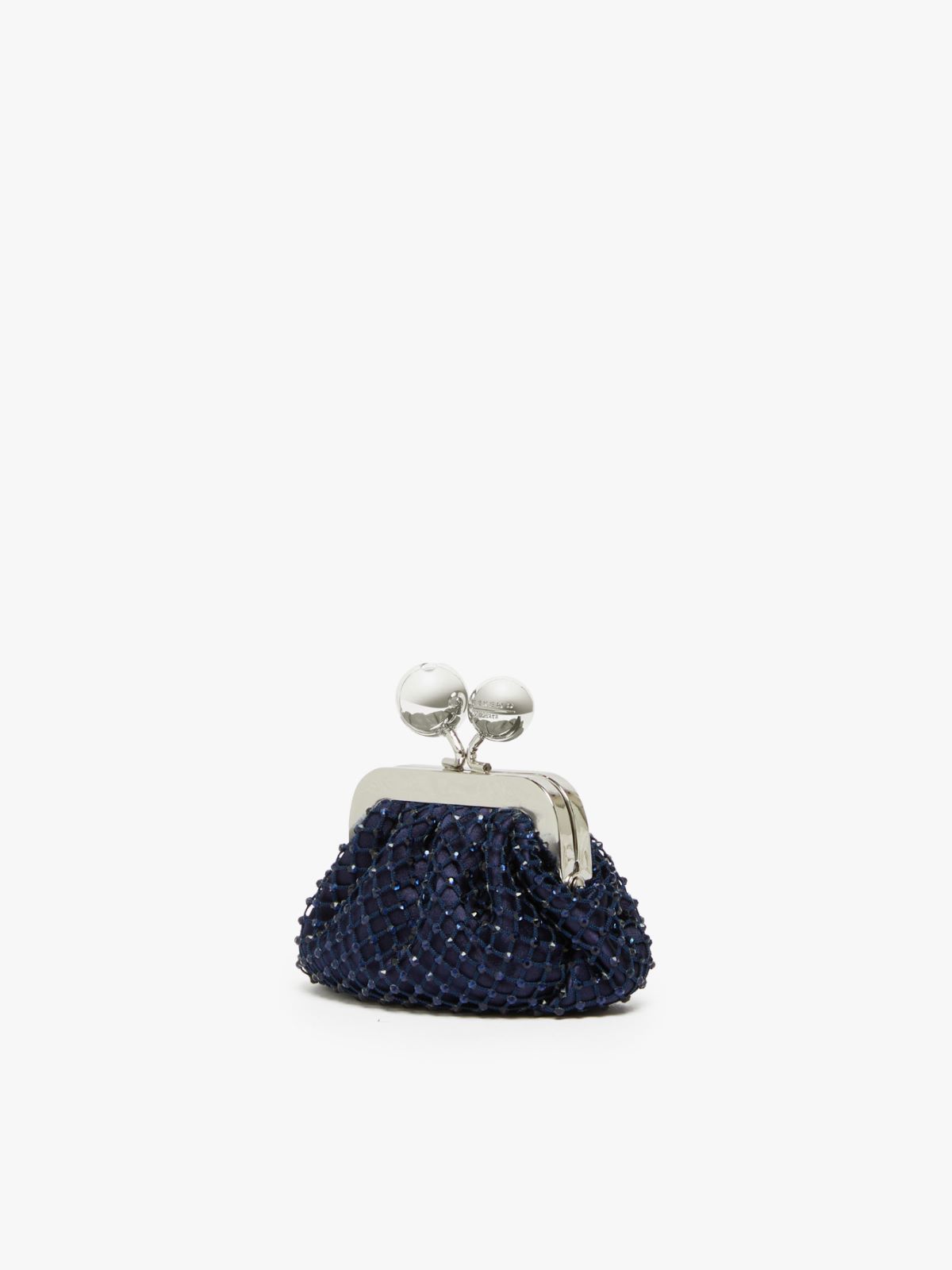 Weekend Pasticcino Bag Nano in raso con strass Italia