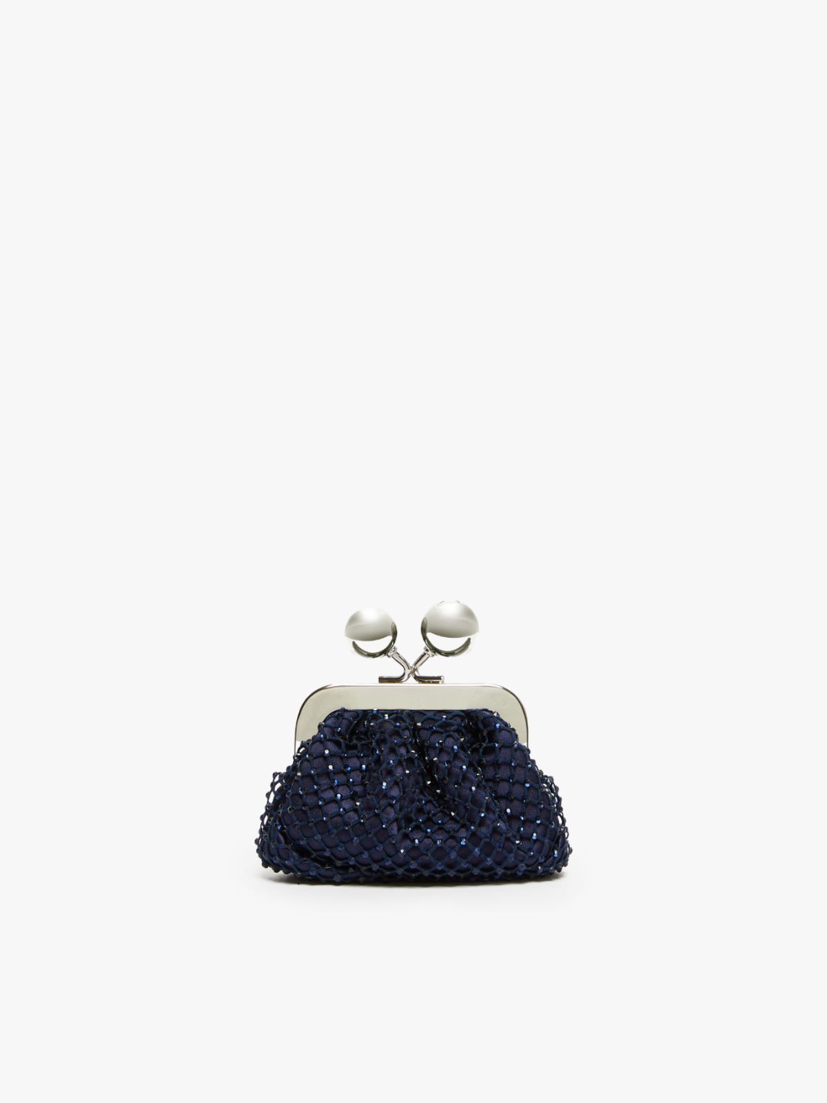 Weekend Pasticcino Bag Nano in raso con strass Italia