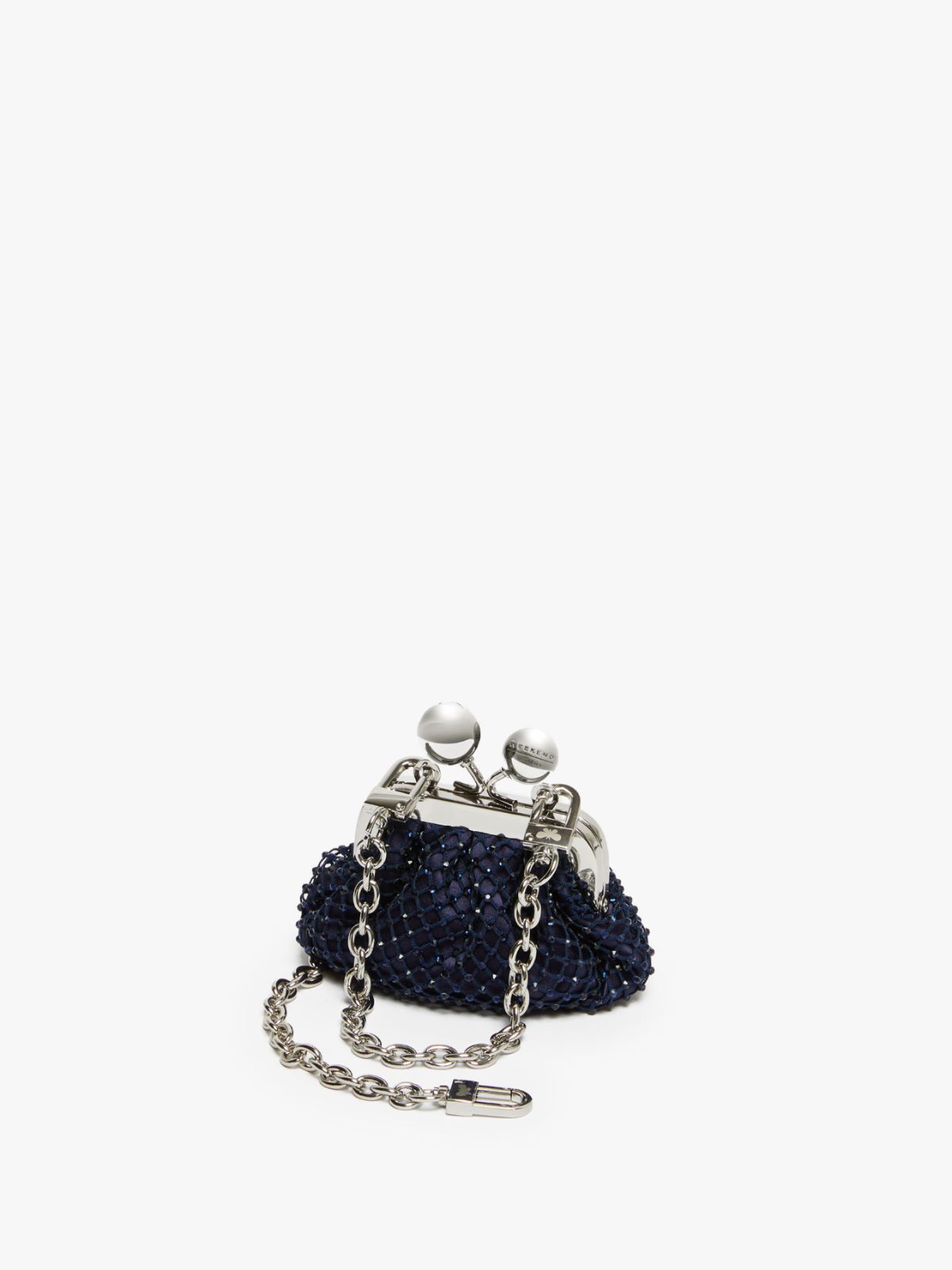 Weekend Pasticcino Bag Nano in raso con strass Italia