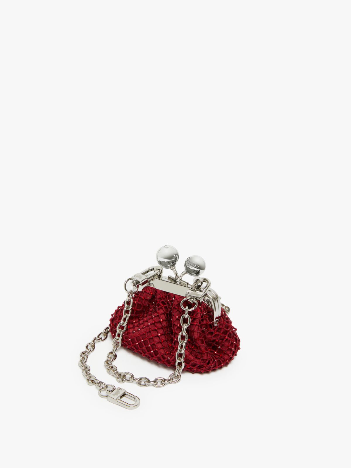 Weekend Pasticcino Bag Nano in raso con strass 2025