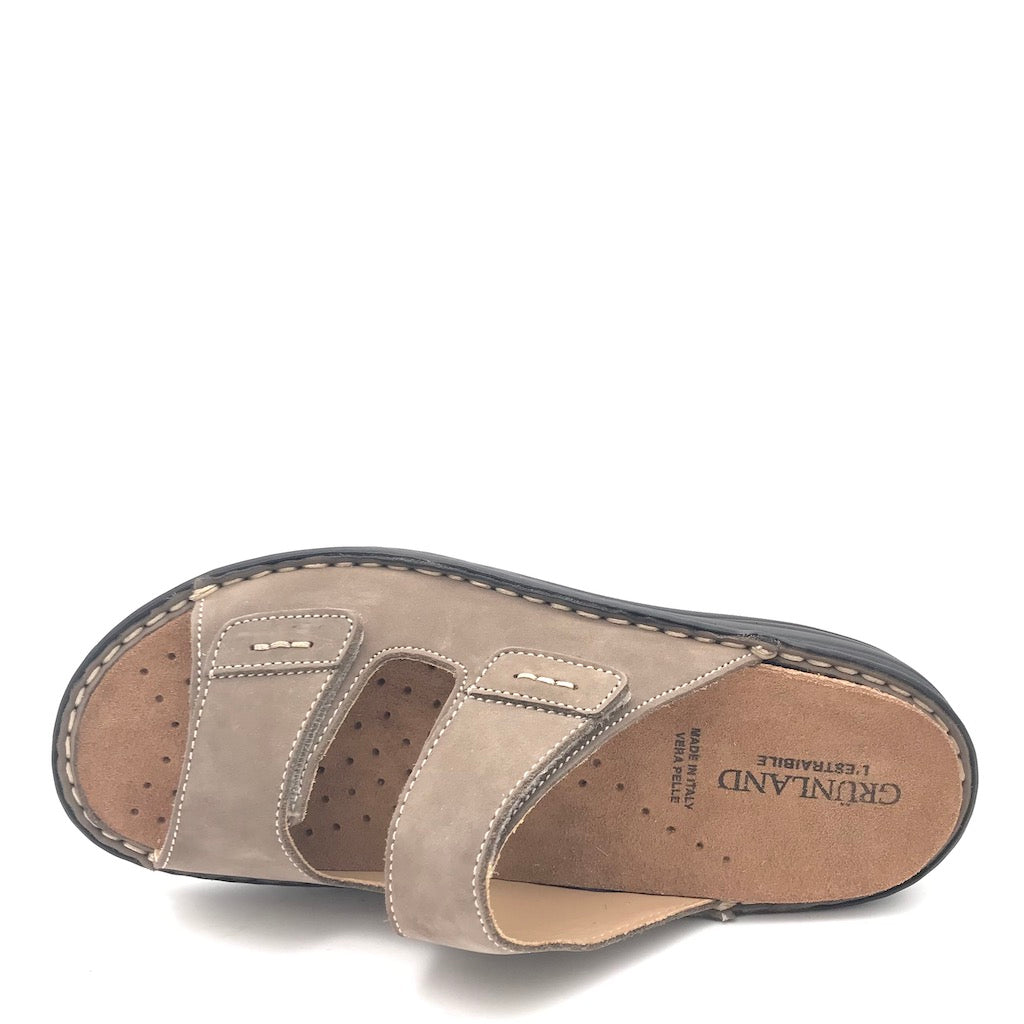 Zulian Calzature Ciabatta Lino kaki In Saldo