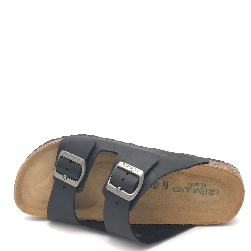 Zulian Calzature Ciabatta Bobo nera In Linea