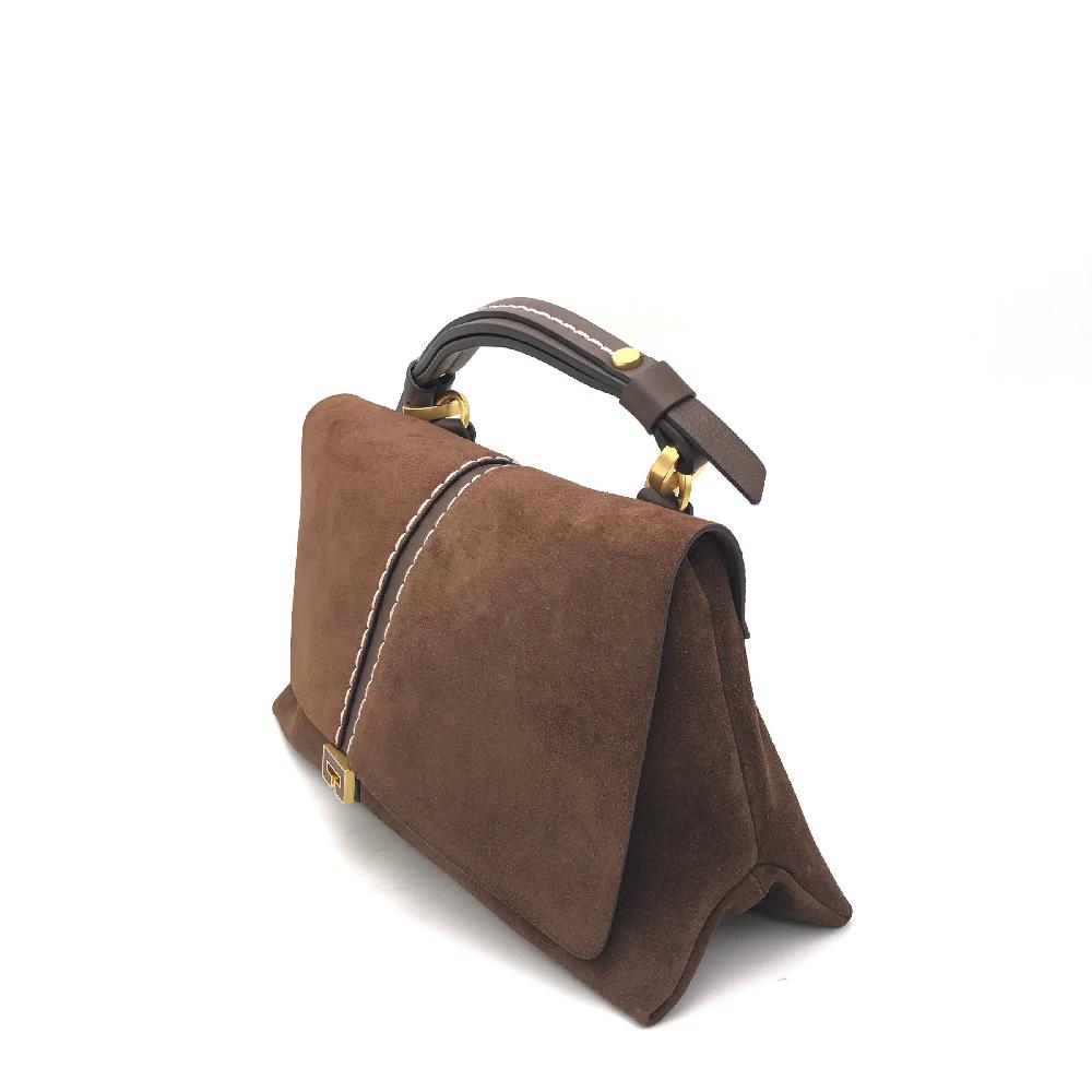 Zulian Calzature Borsa Kendall small camoscio marrone Novità