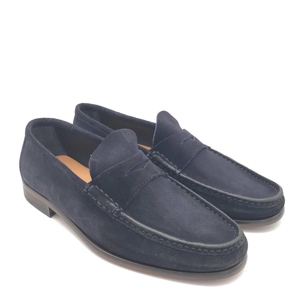 Zulian Calzature Mocassino in velour blu Hotsell