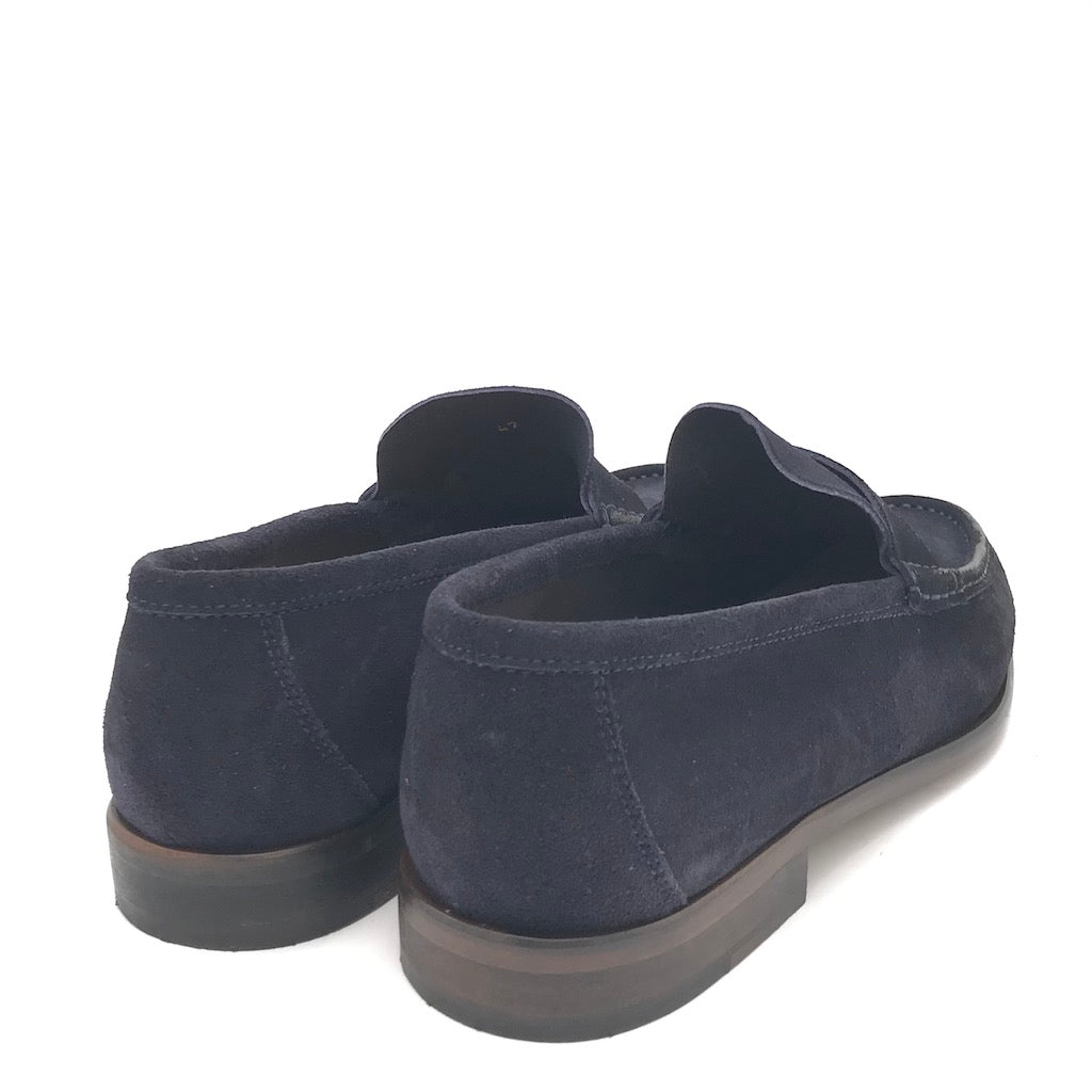 Zulian Calzature Mocassino in velour blu Hotsell