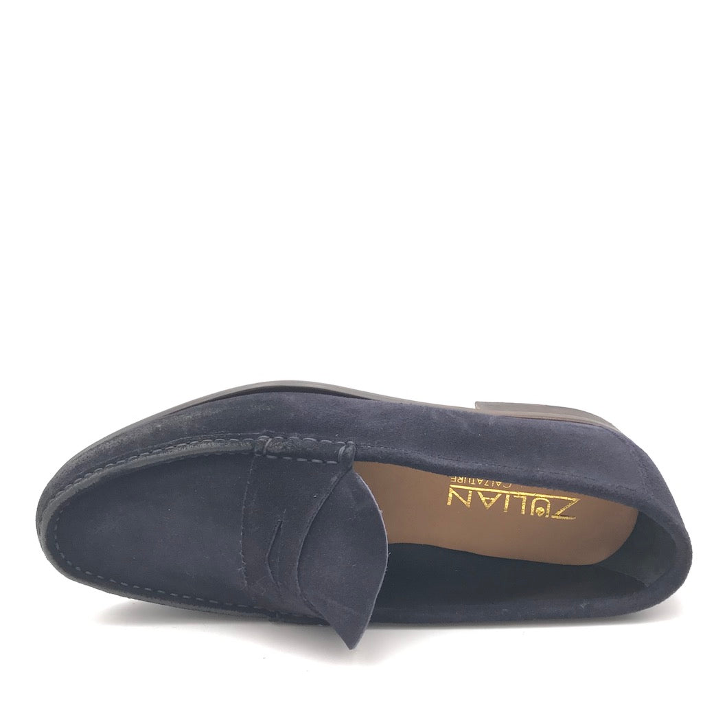 Zulian Calzature Mocassino in velour blu Hotsell