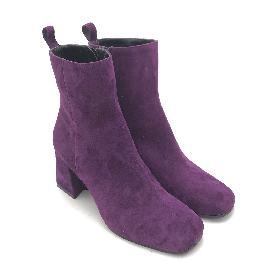 Zulian Calzature Tronchetto camoscio viola Saldi