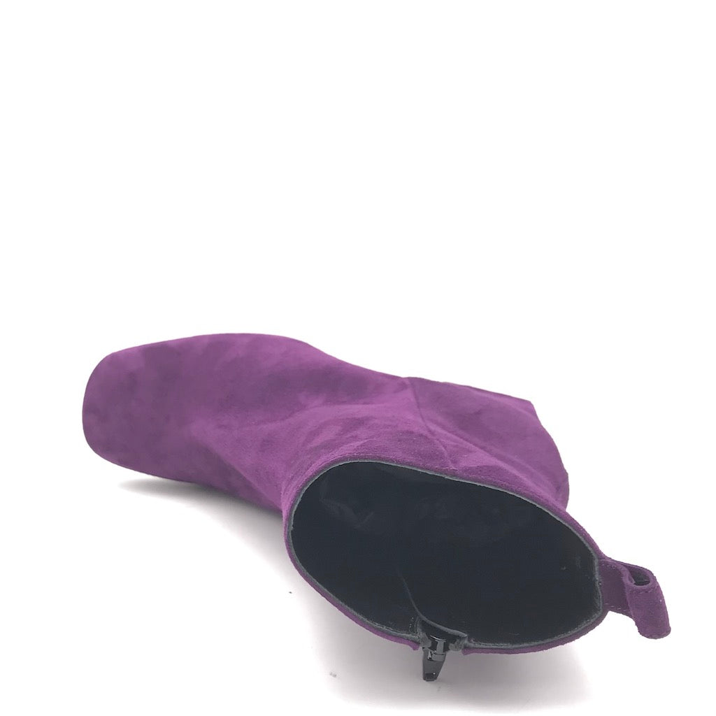 Zulian Calzature Tronchetto camoscio viola Saldi