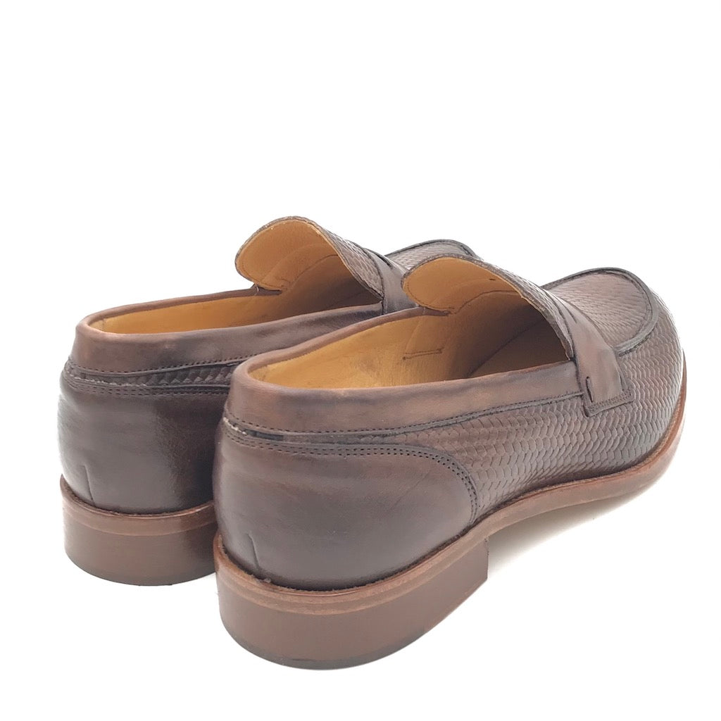 Zulian Calzature Mocassino intrecciato fango Negozio