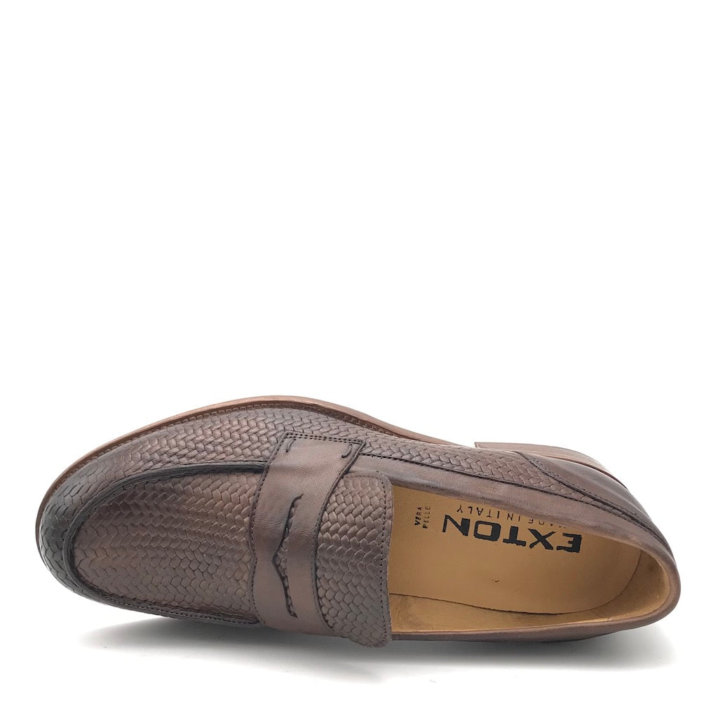 Zulian Calzature Mocassino intrecciato fango Negozio