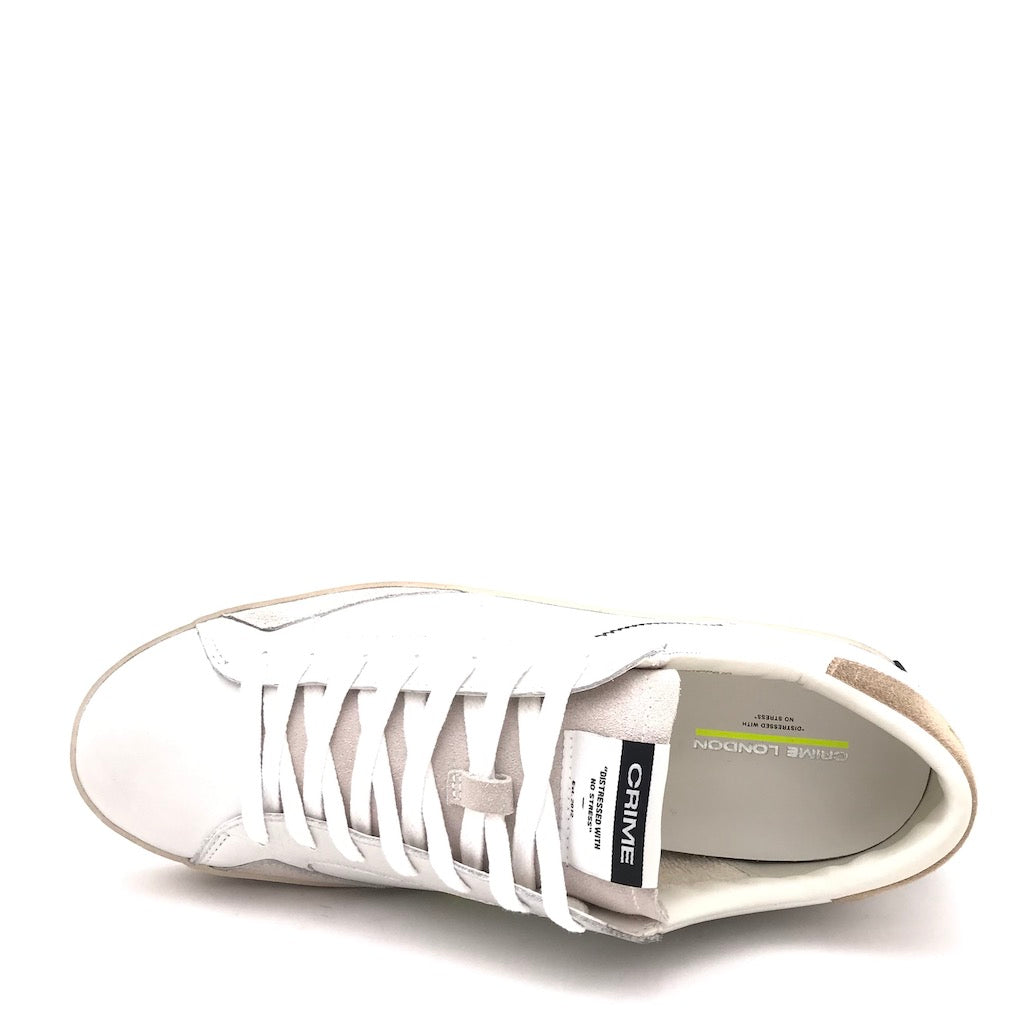 Zulian Calzature Sneakers Distrassed bianco-beige Moda