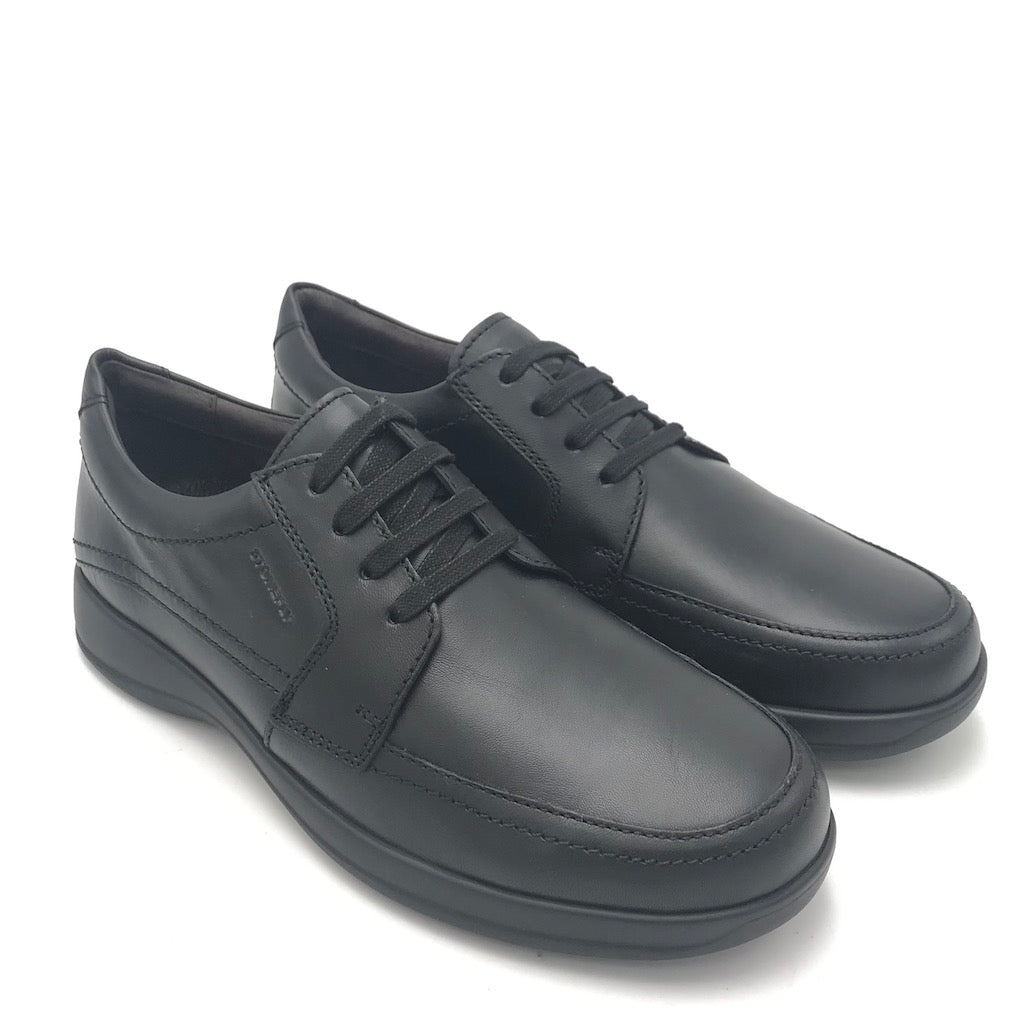 Zulian Calzature Scarpa Season allacciata in nappa nera Italy