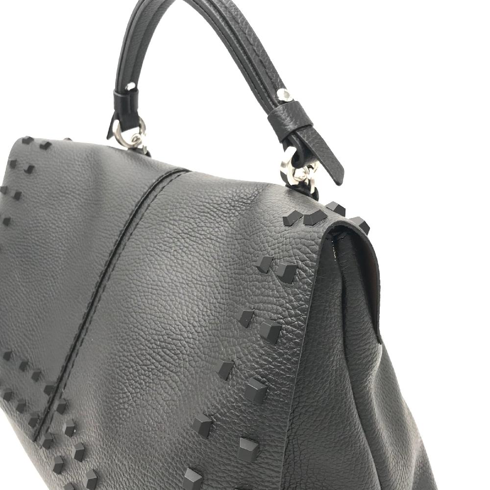 Zulian Calzature Borsa Kendal large nera borchie Outlet