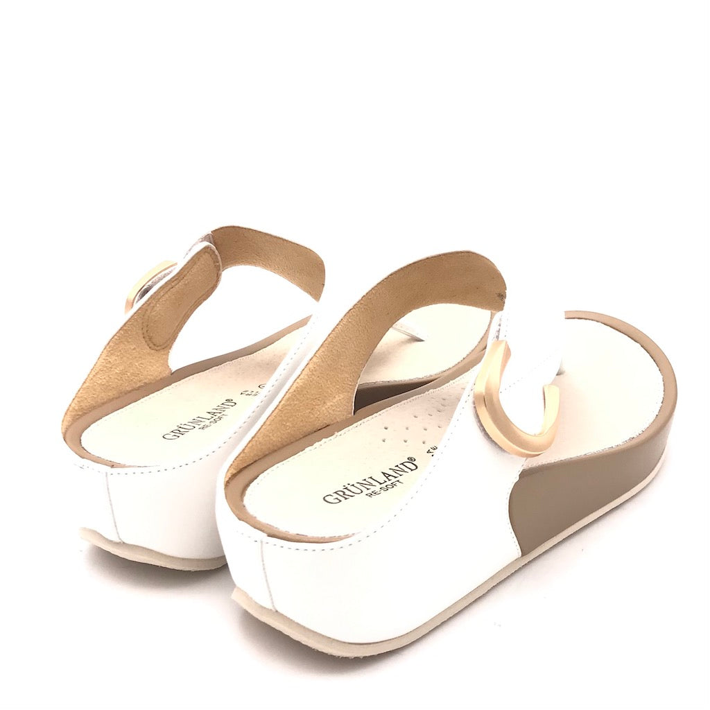 Zulian Calzature Ciabatta infradito Dira bianca Italy