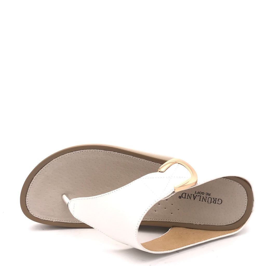 Zulian Calzature Ciabatta infradito Dira bianca Italy
