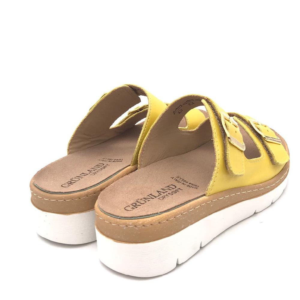 Zulian Calzature Ciabatta Moll giallo ocra Italia