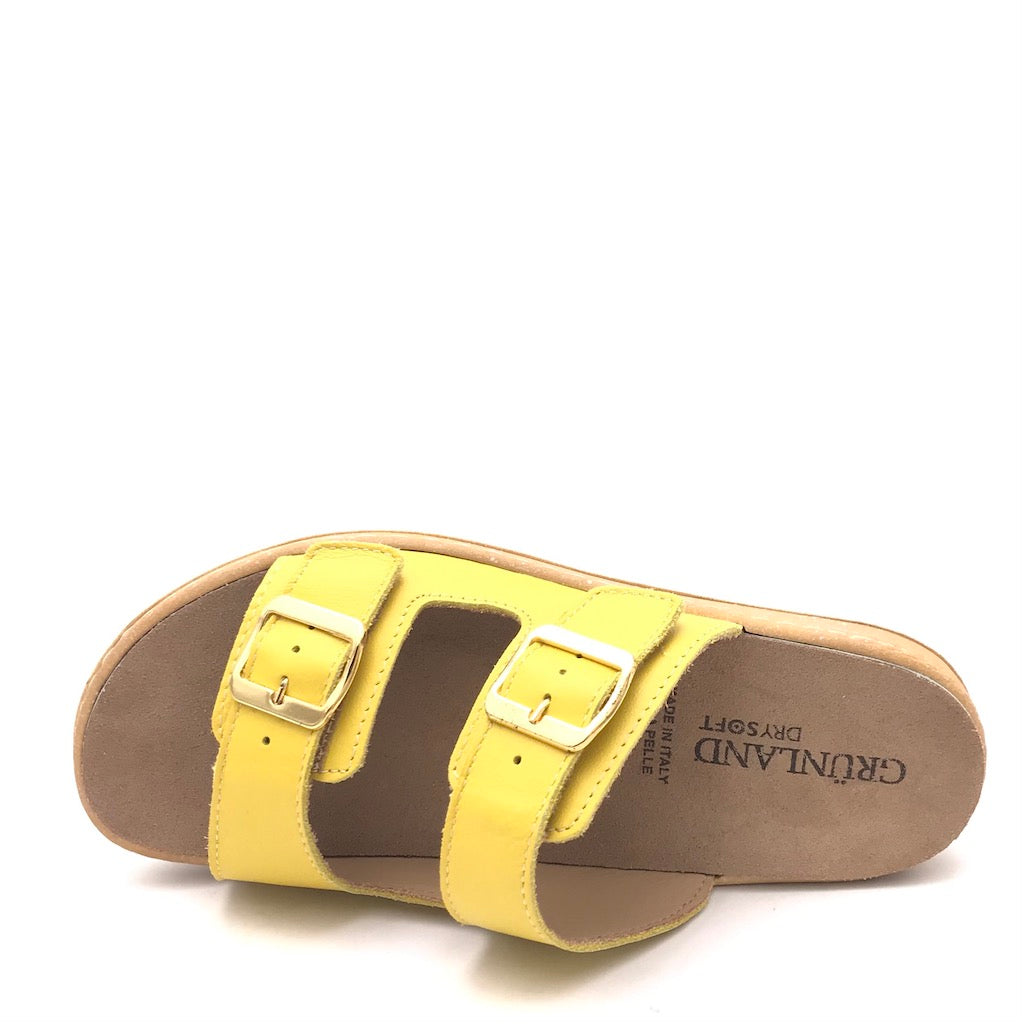 Zulian Calzature Ciabatta Moll giallo ocra Italia