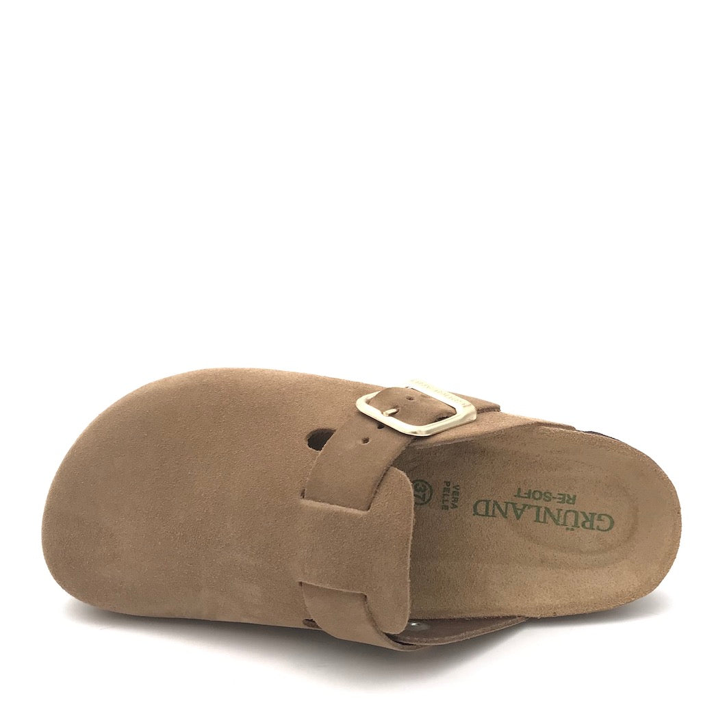 Zulian Calzature Ciabatta chiusa Sara tortora In Linea