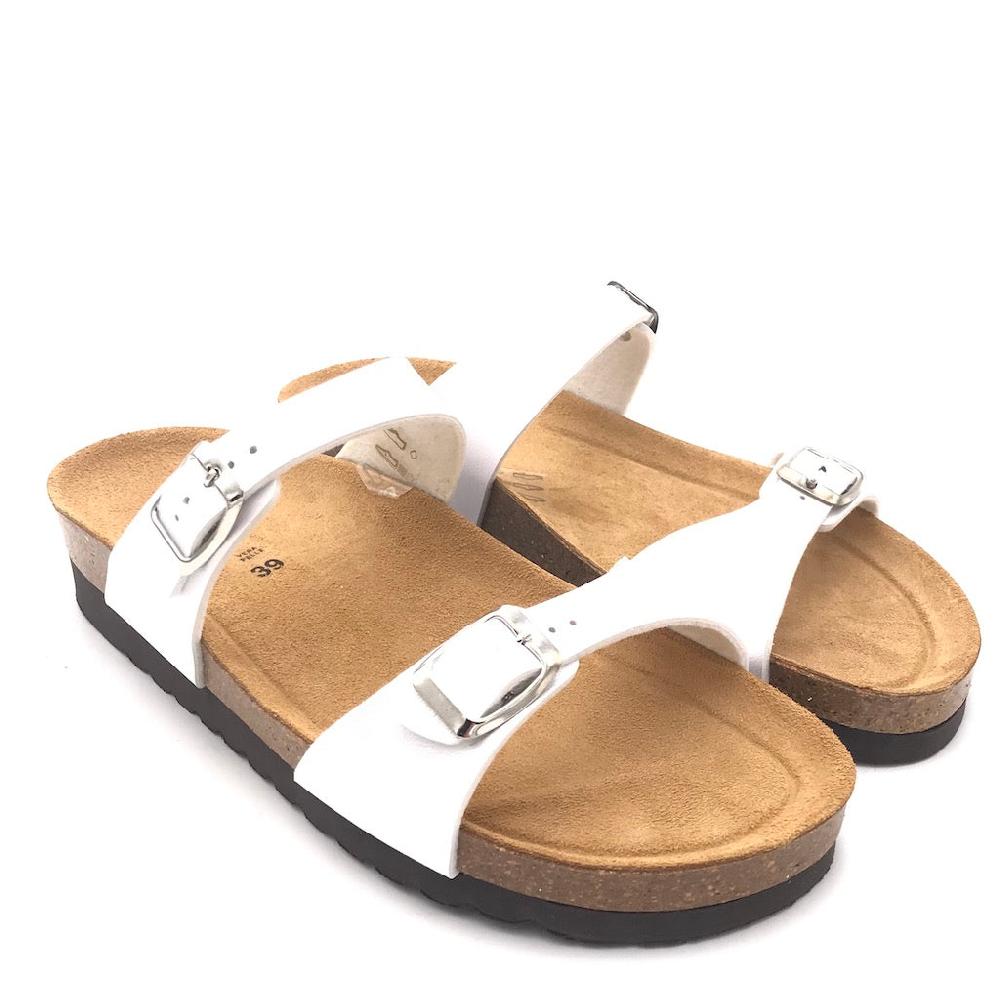 Zulian Calzature Ciabatta Hola doppia fibbia perla Spedizione Gratuita