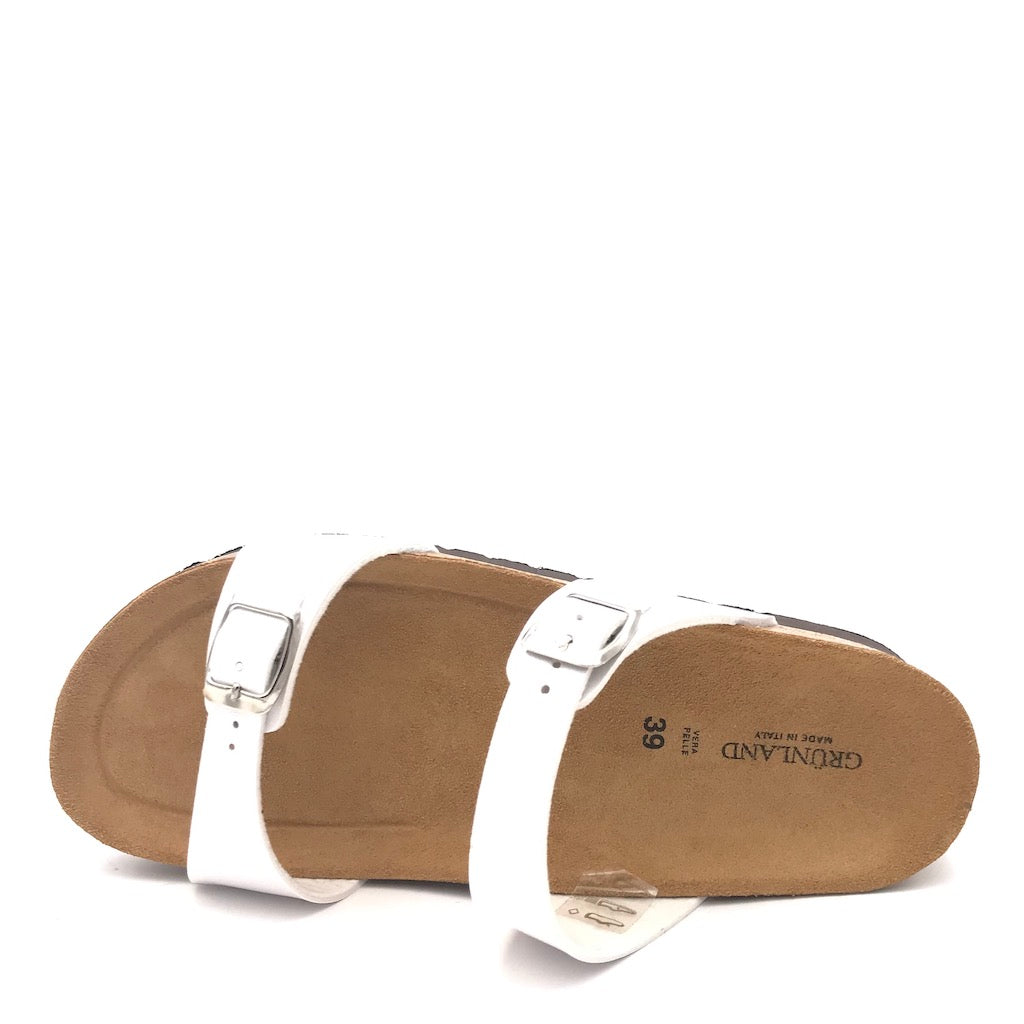 Zulian Calzature Ciabatta Hola doppia fibbia perla Spedizione Gratuita