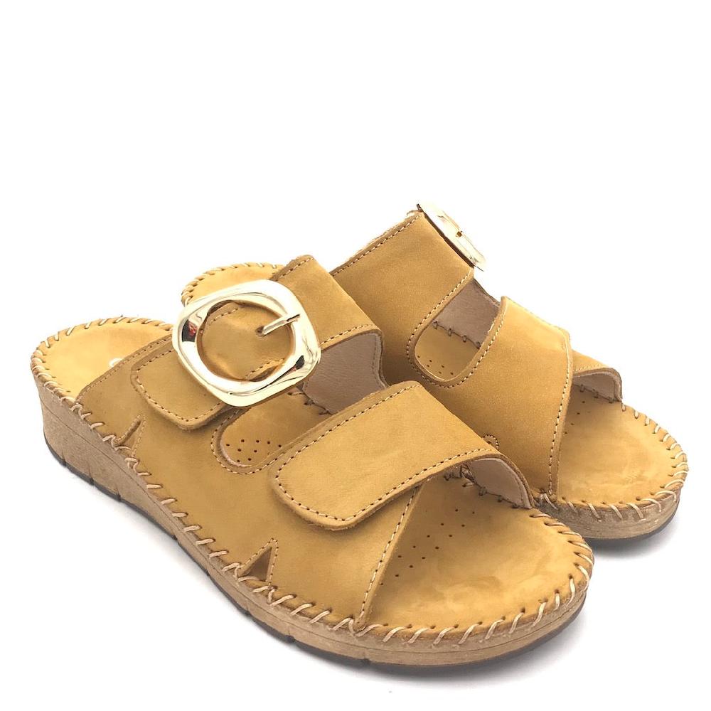 Zulian Calzature Ciabatta Palo ocra Consegna Veloce
