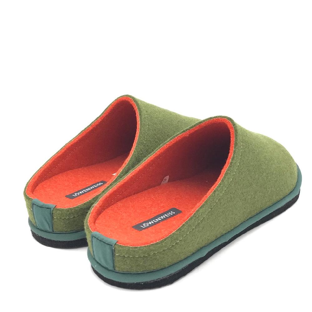 Zulian Calzature Ciabatta Easy bicolor muschio-arancione Offerta