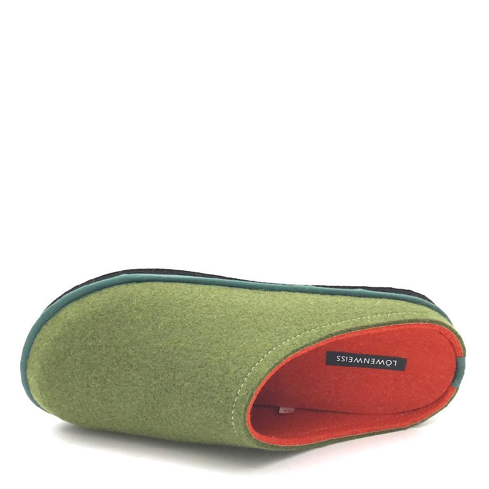 Zulian Calzature Ciabatta Easy bicolor muschio-arancione Offerta