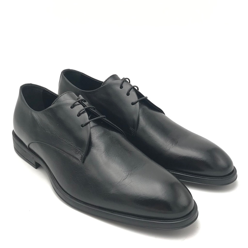 Zulian Calzature Stringata derby semilucido nero Vendita Economica