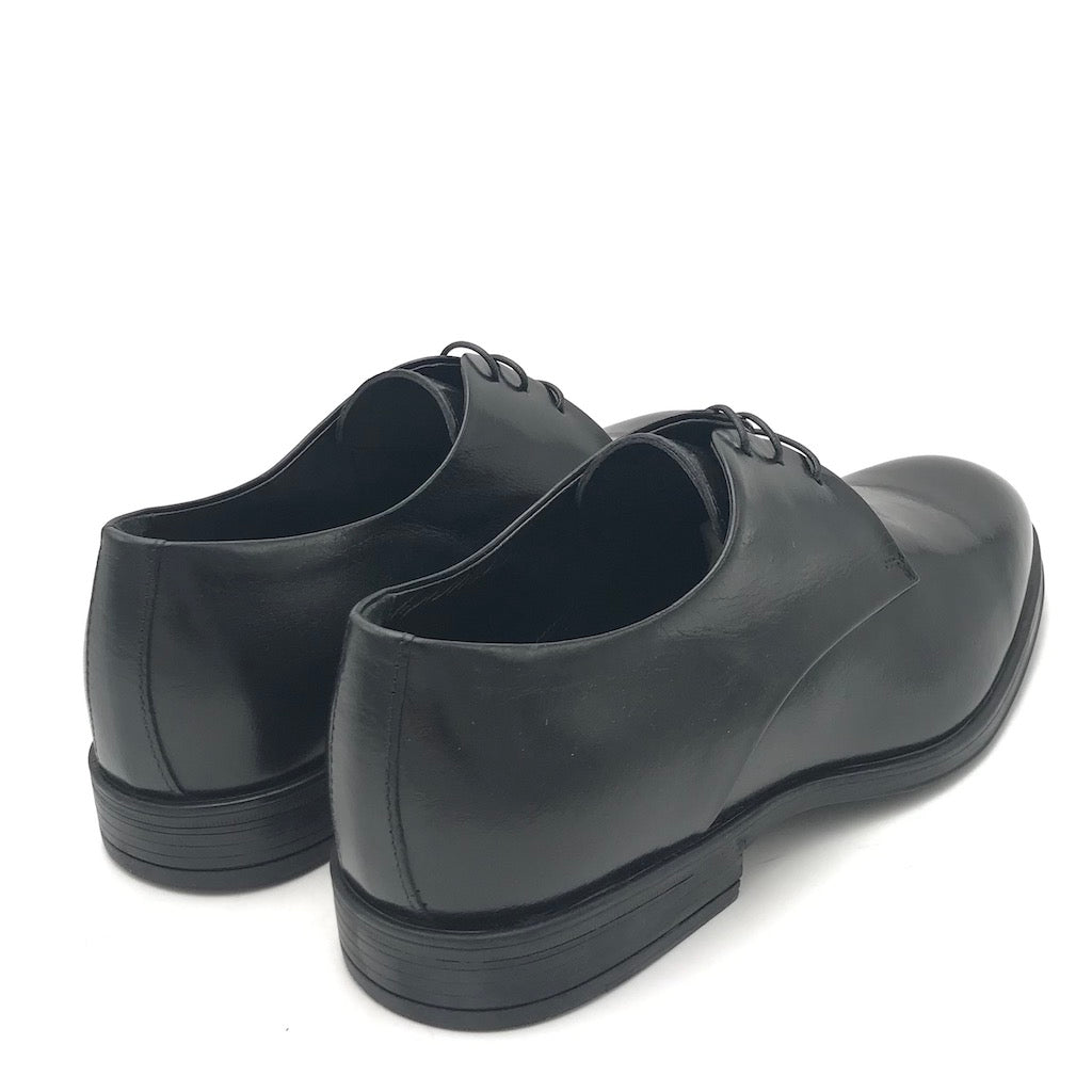 Zulian Calzature Stringata derby semilucido nero Vendita Economica