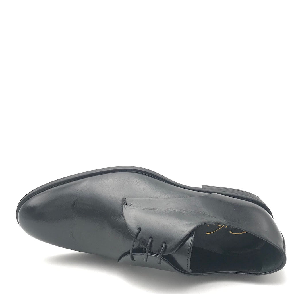 Zulian Calzature Stringata derby semilucido nero Vendita Economica