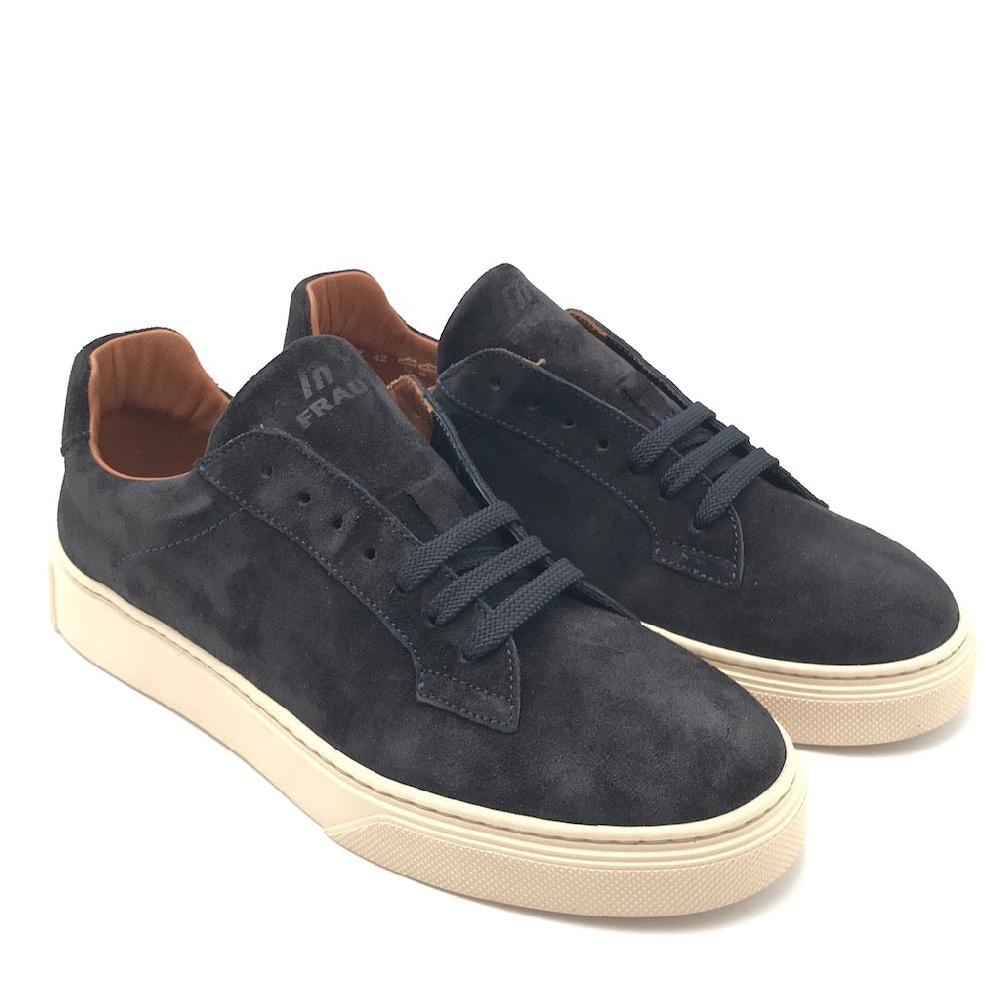 Zulian Calzature Sneakers in crosta blu Negozio