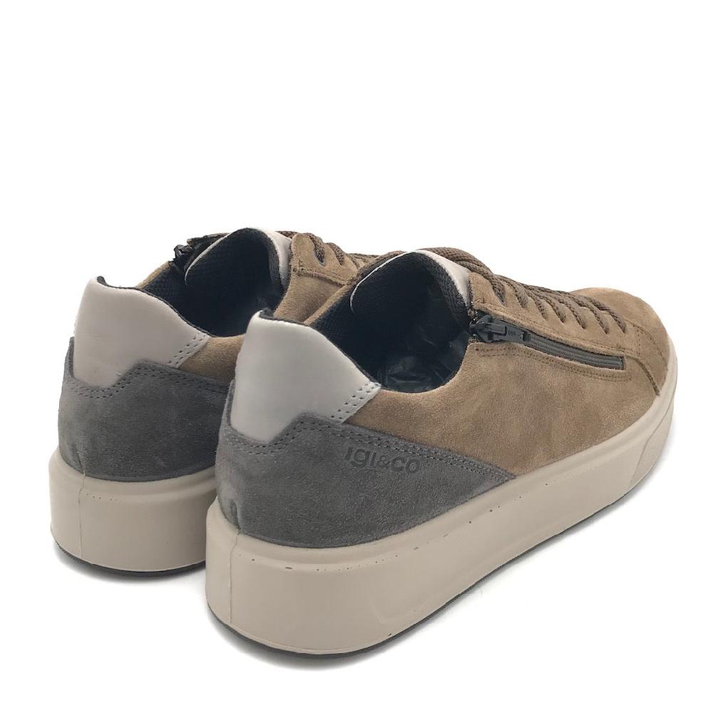 Zulian Calzature Sneakers Sten sesamo-antracite In Saldo