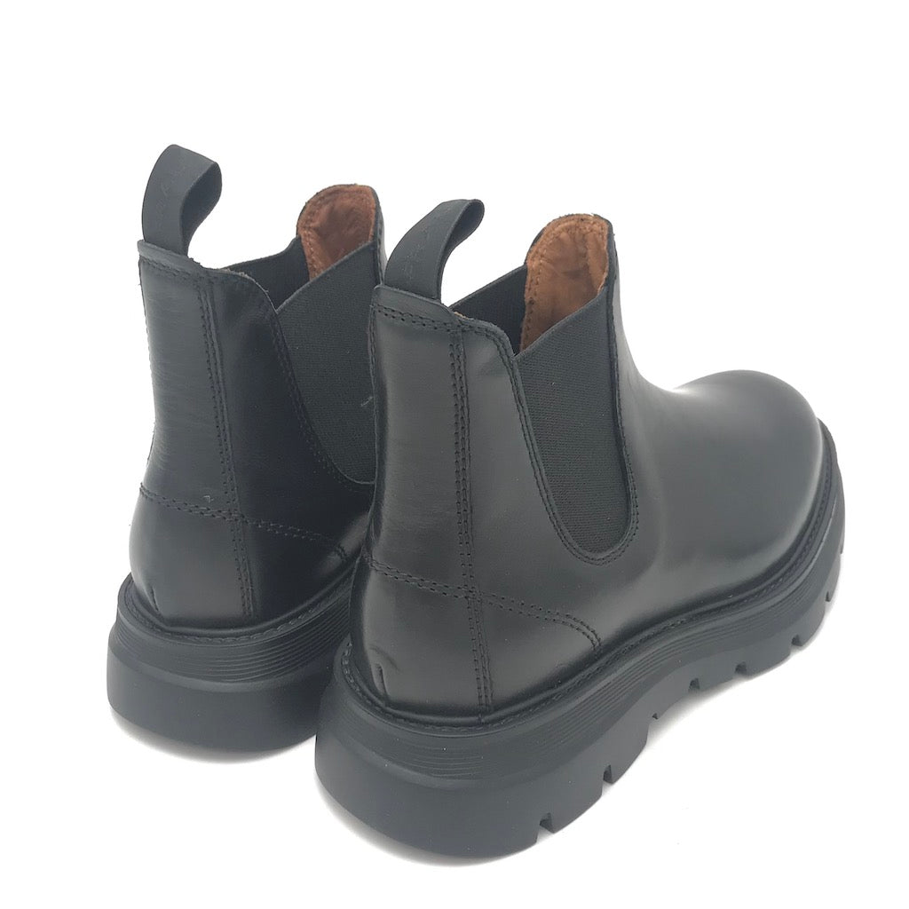 Zulian Calzature Beatles in pelle nera Italia