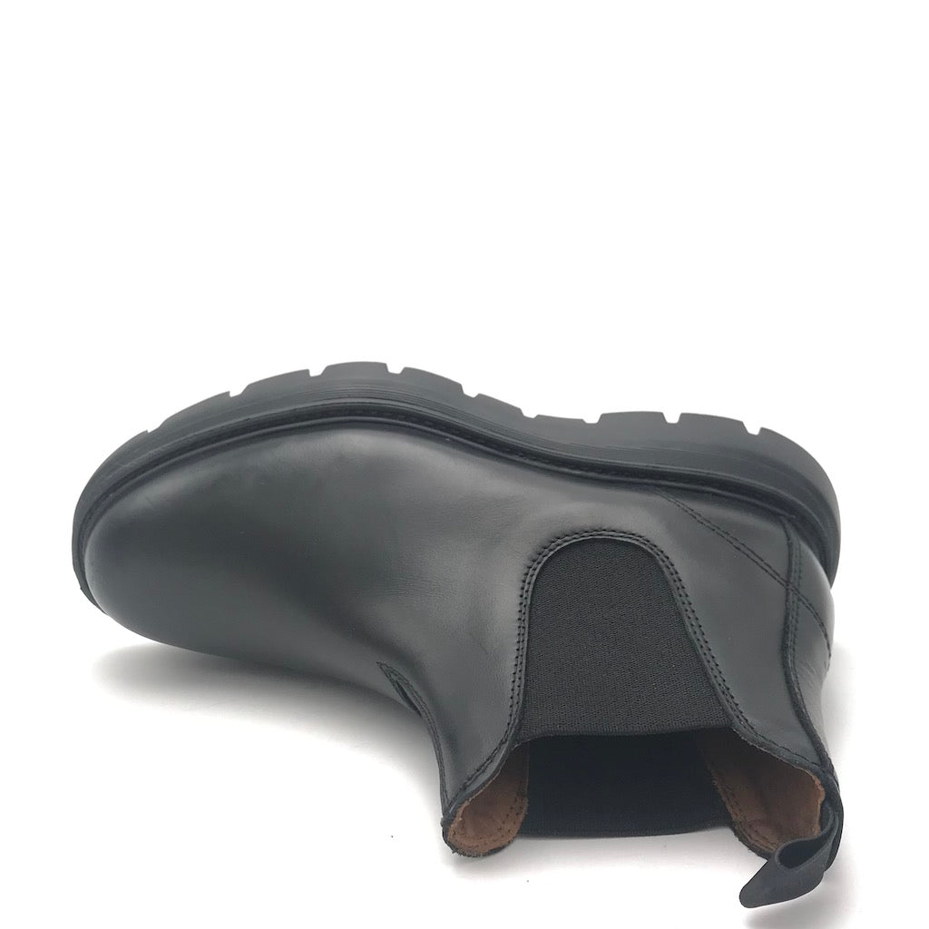 Zulian Calzature Beatles in pelle nera Italia