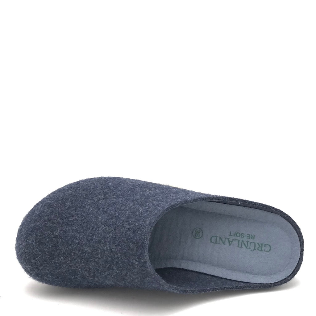 Zulian Calzature Ciabatta Pamo blu-indaco Nuovo