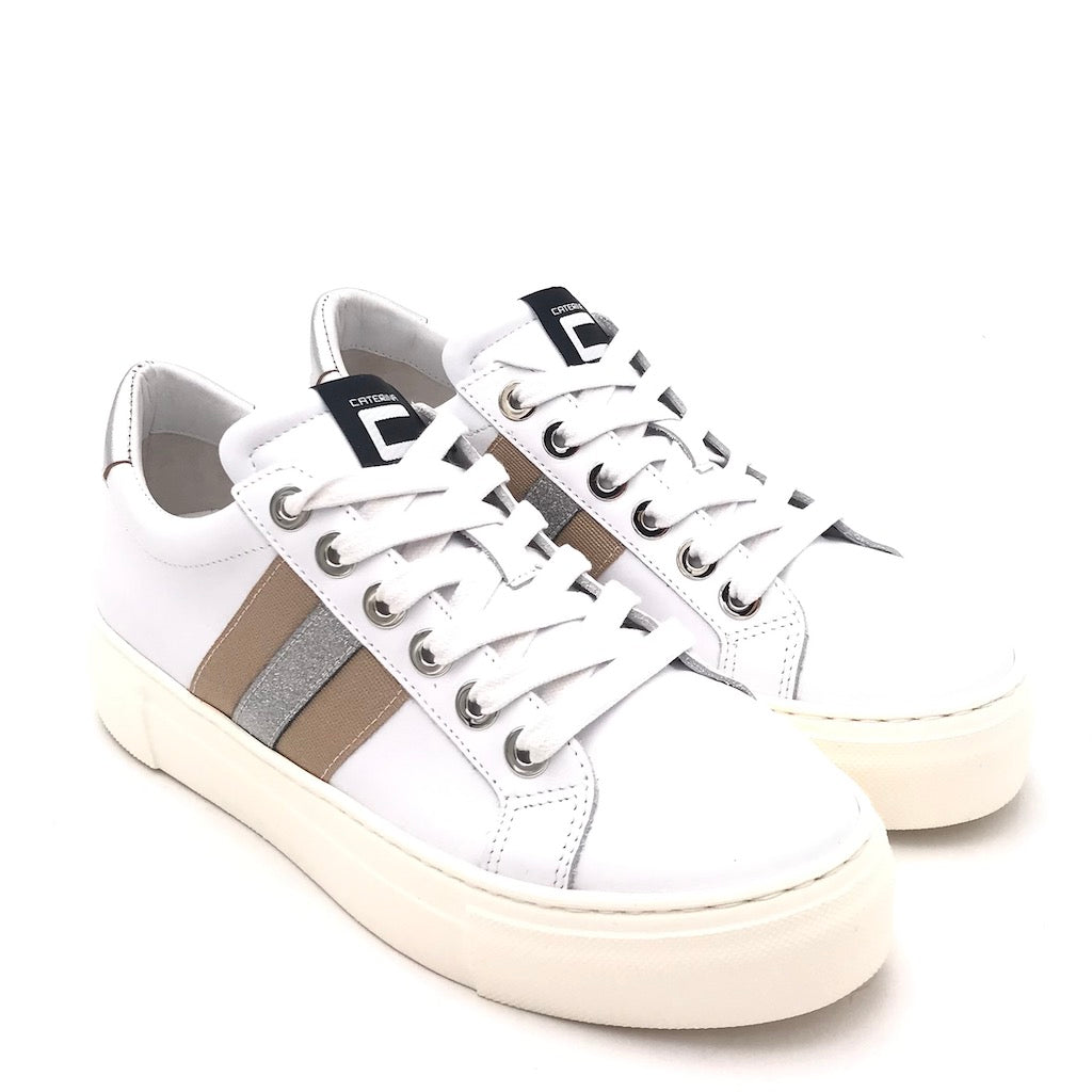 Zulian Calzature Sneakers in pelle bianca Qualità Garantita