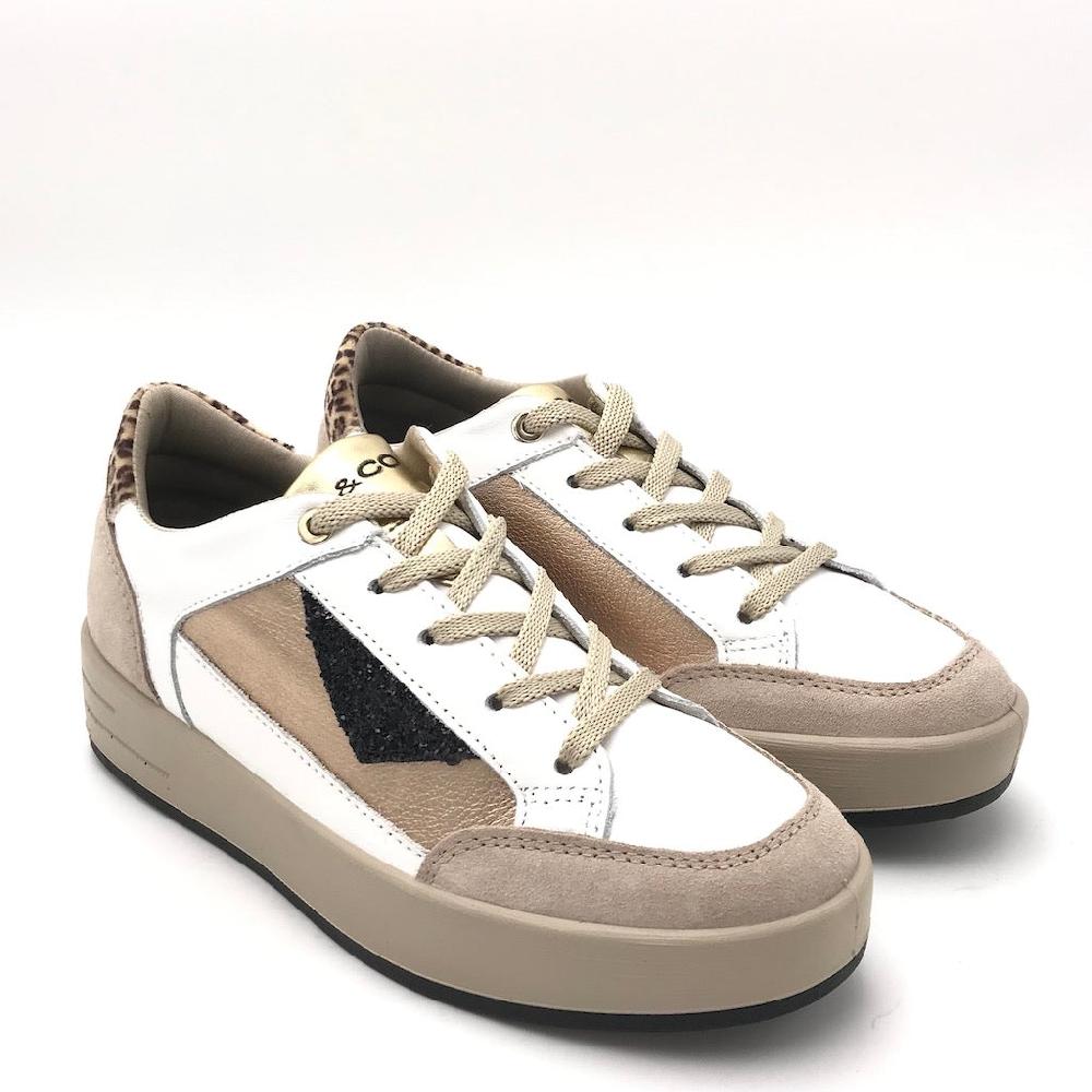 Zulian Calzature Sneakers Alina bianco-beige Convenienza