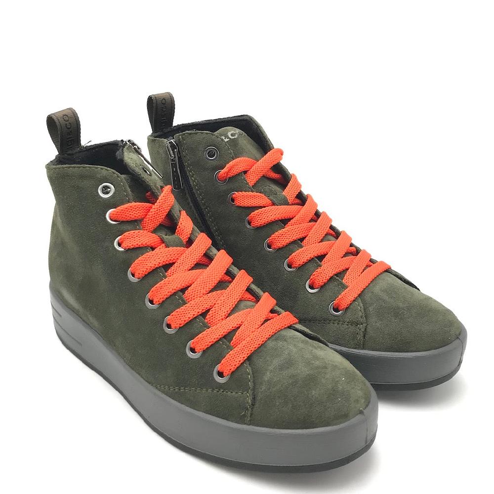Zulian Calzature Sneakers Alina verde scuro Novità